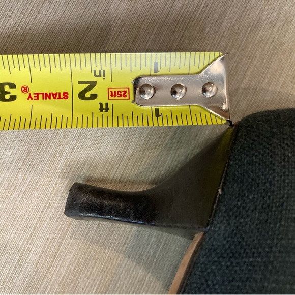 Giuseppe Zanotti  Sz 39 Black Leather Little Bow Pointy Kitten Heel Pumps Shoes - Picture 8 of 14